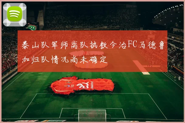 泰山队军师离队执教今治FC马德鲁加归队情况尚未确定